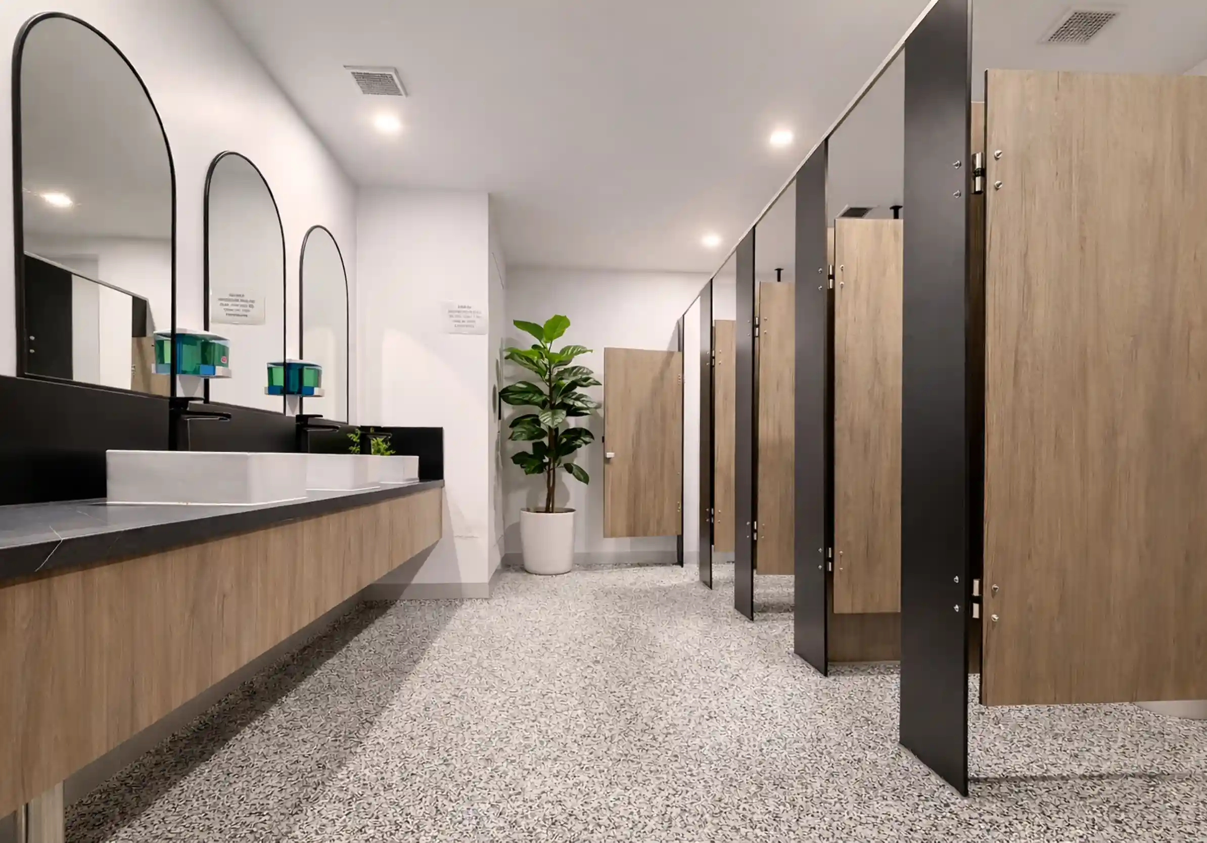 Luxury changerooms at Aptus Health Club Camberwell with premium lockers, rainfall showers, vanity stations and towel service